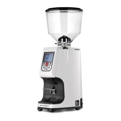 Eureka Atom Specialty 65 White Coffee Grinder - Elite - Diamond - White - Tall Hopper - 110 V