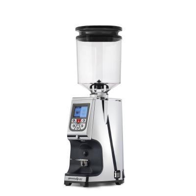 Eureka Atom Specialty 65 Chrome Coffee Grinder - Chrome - Blow Up Tall Hopper - 220 V