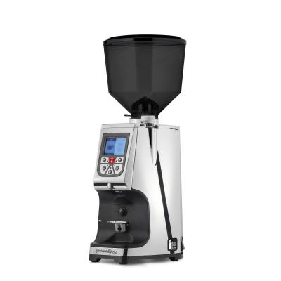 Eureka Atom Specialty 65 Chrome Coffee Grinder - Diamond - Chrome - Tall Smoked Hopper - 110 V