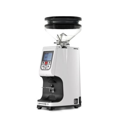 Eureka Atom Specialty 75 White Coffee Grinder - Premium - White - Blow Up Short Hopper - 220 V