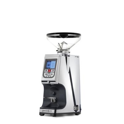Eureka Atom Specialty 75 Chrome Coffee Grinder - Quiet Power - Chrome - Short Hopper - 220 V
