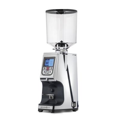 Eureka Atom Specialty 75 Chrome Coffee Grinder - Quiet Power - Diamond - Chrome - Tall Hopper - 110 V
