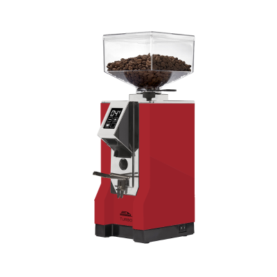 Eureka Mignon Turbo Espresso Grinder - Fast & Efficient - Ferrari Red - 16cr - 220 V