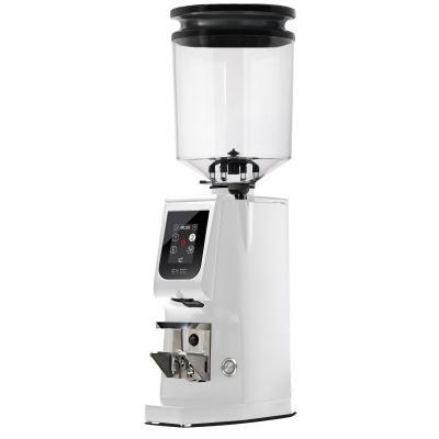 Eureka Atom Excellence 65 Coffee Grinder - Precision & Speed - Hardened Steel - White - Blow Up Tall Hopper - 220 V
