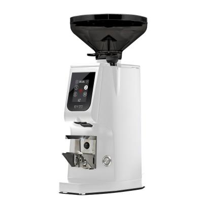 Eureka Atom Excellence 65 Coffee Grinder - Precision & Speed - Hardened Steel - White - Short Smoked Hopper - 110 V