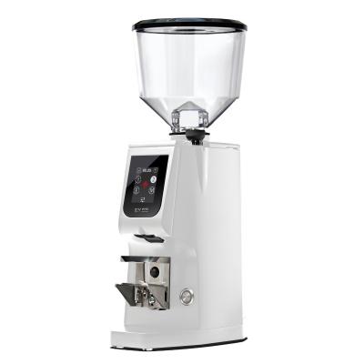 Eureka Atom Excellence 65 Coffee Grinder - Precision & Speed - Hardened Steel - White - Tall Hopper - 110 V