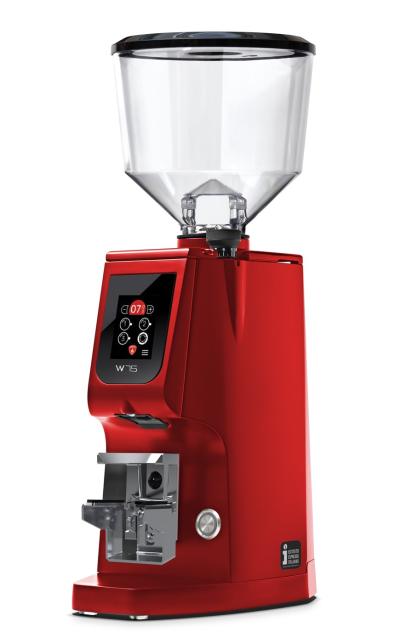 Eureka Atom W 75 Coffee Grinder - Advanced Grinding - Titanium - Red - 220 V