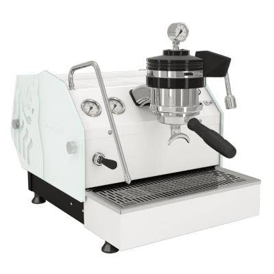 La Marzocco GS3 MP Flat White Espresso Machine - White Glass Side Panels - 220 V