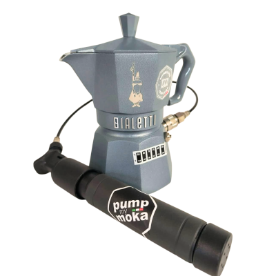 Pump My Moka Bialetti 3 Cups Induction - Moka Pressure Control - Grey