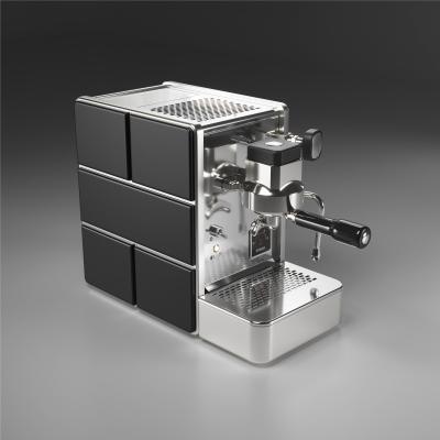 Stone Mine Espresso Machine - Durable & Reliable - Inox/black - 220 V