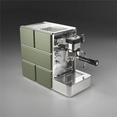 Stone Mine Espresso Machine - Durable & Reliable - Inox/green - 220 V
