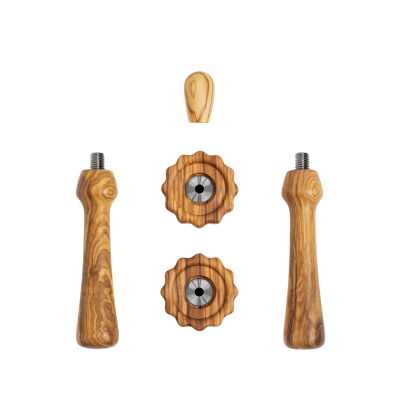 Wiedemann Handle Set for Rocket - Durable & Stylish - Olive - Without Stainless Steel Portafilter