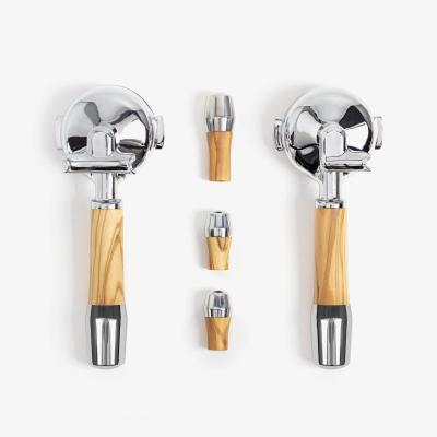 Wiedemann Handle Set for ECM - Durable & Stylish - Olive - With Stainless Steel Portafilter