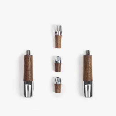 Wiedemann Handle Set for ECM - Durable & Stylish - Walnut - Without Stainless Steel Portafilter