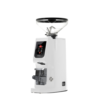 Eureka Atom W 65 Coffee Grinder - Precision & Efficiency - Diamond - White - Short Hopper - 110 V