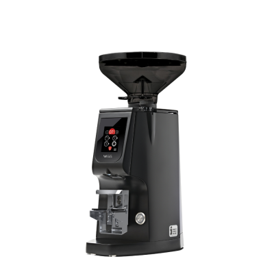 Eureka Atom W 65 Coffee Grinder - Precision & Efficiency - Titanium - Black - Blow Up Short Smoked Hopper - 220 V