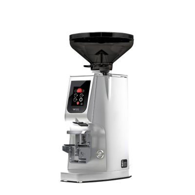 Eureka Atom W 65 Coffee Grinder - Precision & Efficiency - Titanium - Chrome - Blow Up Short Smoked Hopper - 110 V