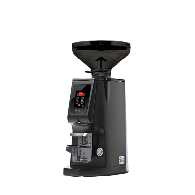 Eureka Atom W 75 Coffee Grinder - Advanced Grinding - Red Speed - Black - Blow Up Short Smoked Hopper - 220 V