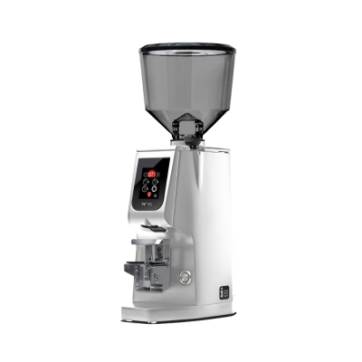 Eureka Atom W 75 Coffee Grinder - Advanced Grinding - Titanium - Chrome - Tall Smoked Hopper - 110 V