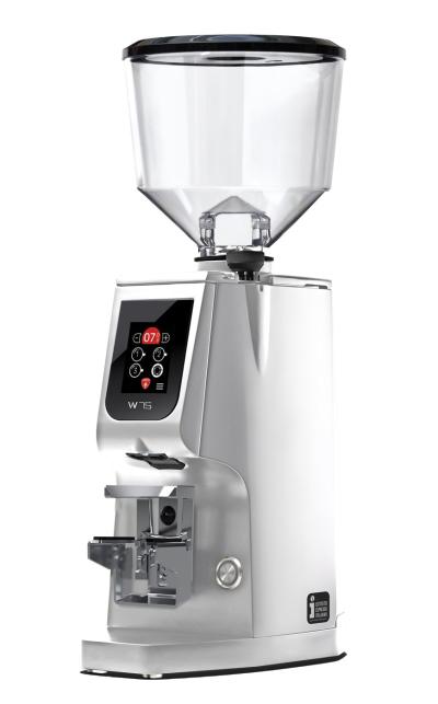 Eureka Atom W 75 Coffee Grinder - Titanium - Chrome - Short Hopper - 110 V
