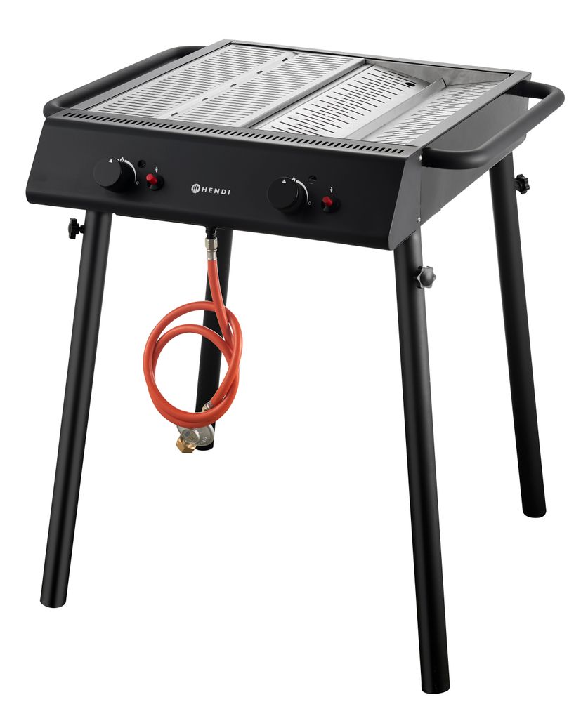 Xantos Black Roštilj na gas, HENDI, Crna, 9,5kW, 770x710x(H)870mm