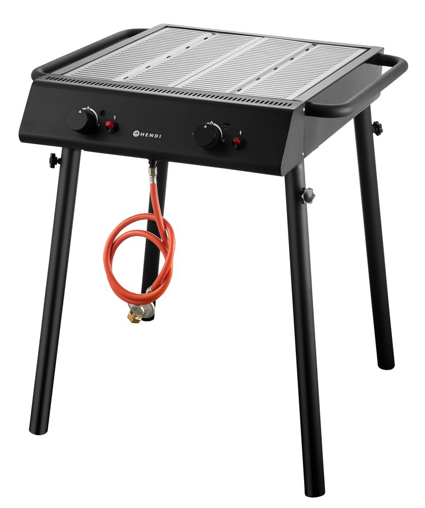 Xantos Black Roštilj na gas, HENDI, Crna, 9,5kW, 770x710x(H)870mm