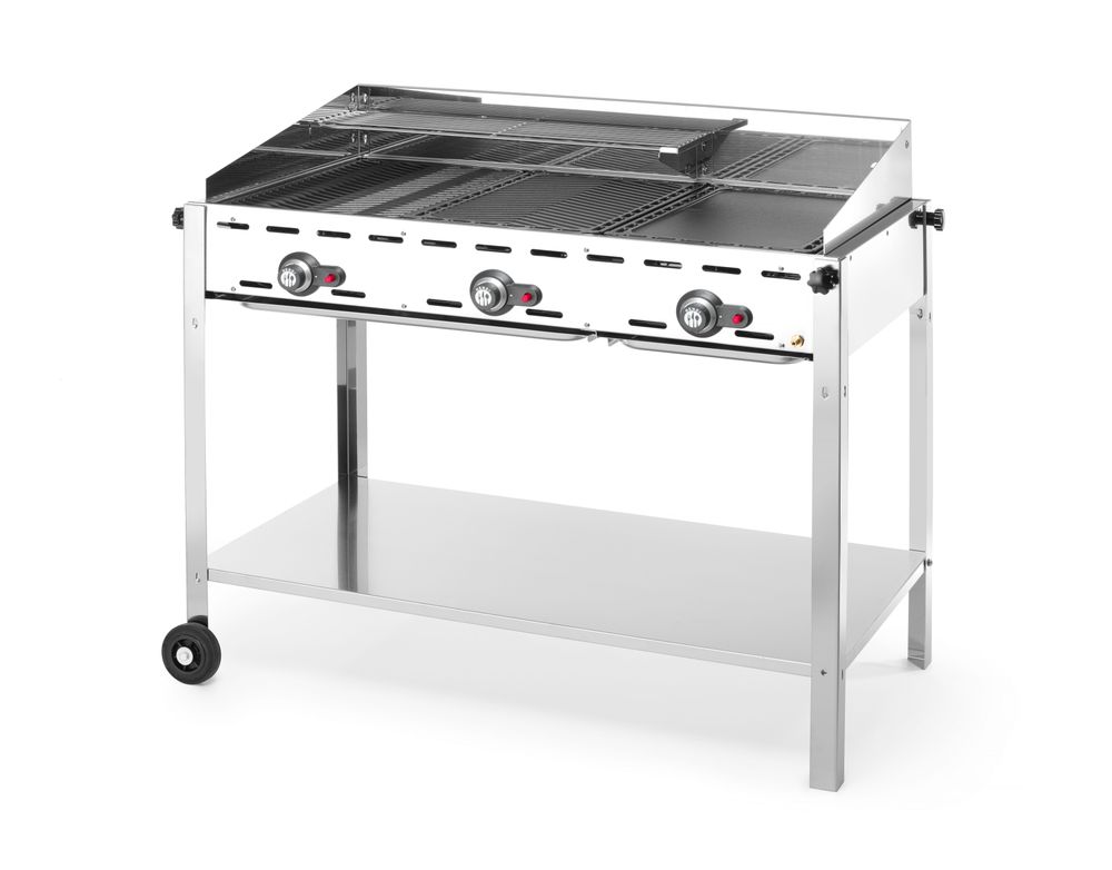 Green Fire roštilj sa 3 plamenika, HENDI, Profi Line, 17,4kW, 1078x612x(H)825mm