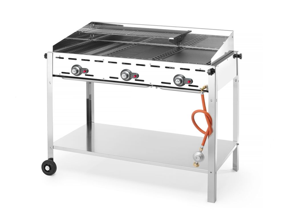 Green Fire roštilj sa 3 plamenika, HENDI, Profi Line, 17,4kW, 1078x612x(H)825mm
