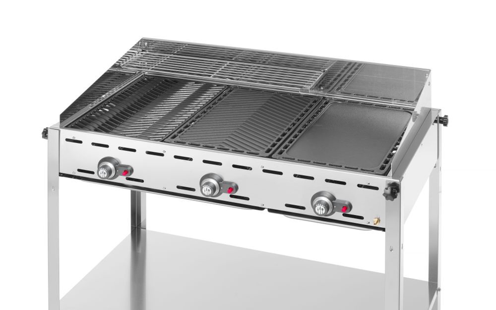 Green Fire roštilj sa 3 plamenika, HENDI, Profi Line, 17,4kW, 1078x612x(H)825mm