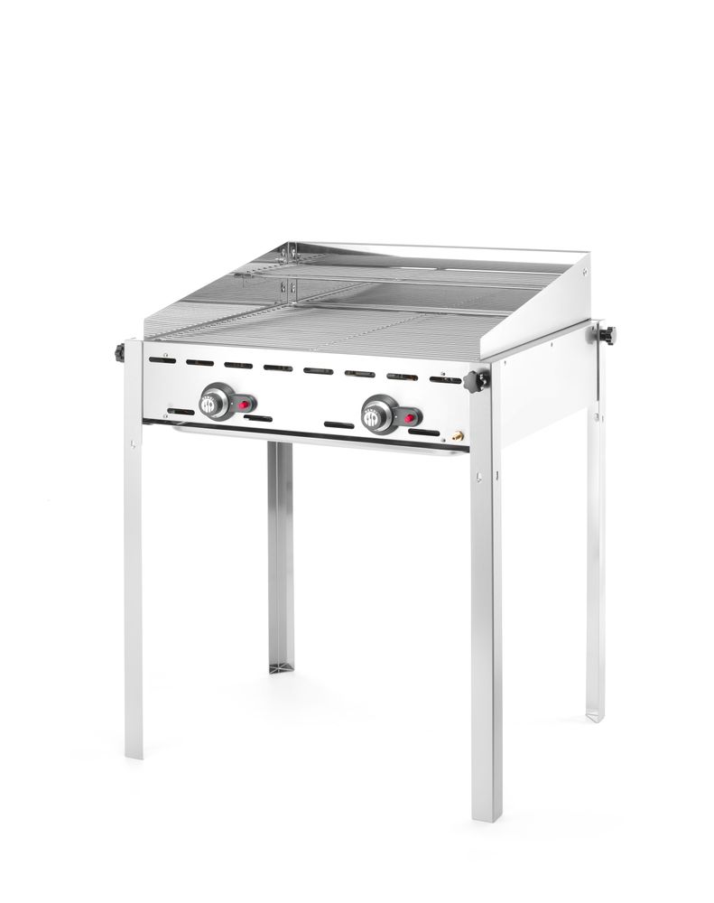 Green Fire roštilj sa 2 plamenika, HENDI, Profi Line, Gastronorm 1/1 2 rešetke za roštilj od nerđajućeg čelika, 11,6kW, 740x612x(H)825mm