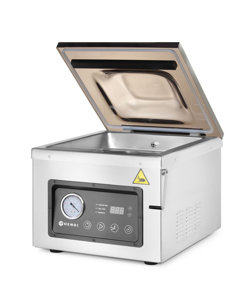 Mašina za pakovanje s vakuumskom komorom, HENDI, Profi Line, Lepljiva traka 300 mm, 230V/950W, 367x425x(H)364mm