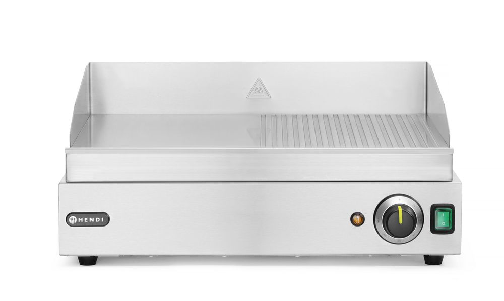 Roštilj Profi Line, HENDI, Profi Line, 1/2 ravno, 1/2 rebrasto, 230V/2400W, 527x404x(H)233mm