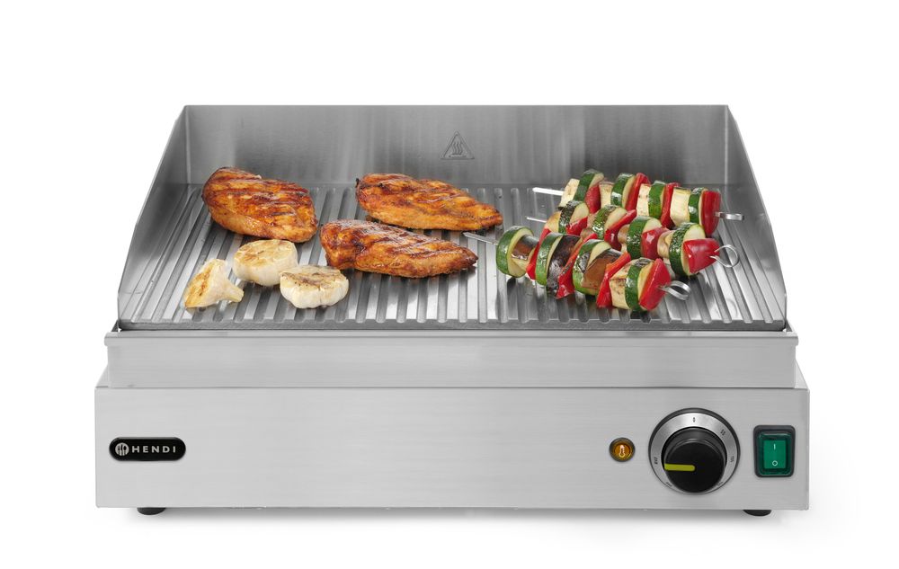 Roštilj Profi Line, HENDI, Profi Line, Potpuno rebrasto, 230V/2400W, 527x404x(H)233mm