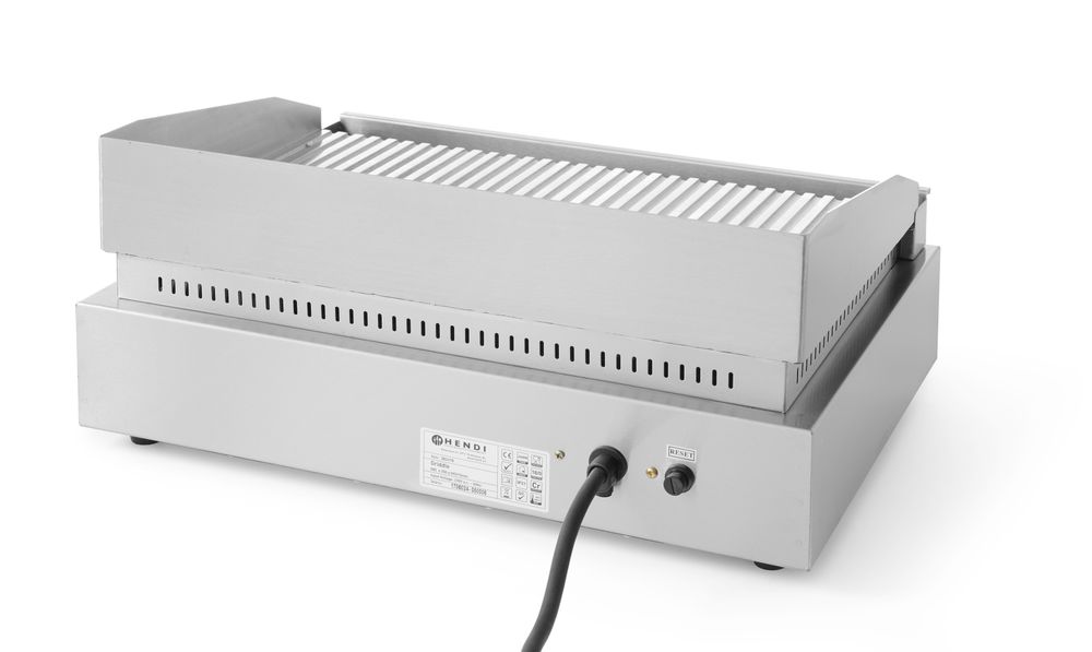 Roštilj Profi Line, HENDI, Profi Line, Potpuno rebrasto, 230V/2400W, 527x404x(H)233mm