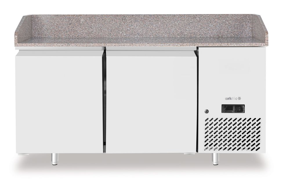 Rashladni sto za picu sa granitnom radnom pločom, 2 vrata, Arktic, 250L, Granit, 230V/250W, 1510x800x(H)875mm