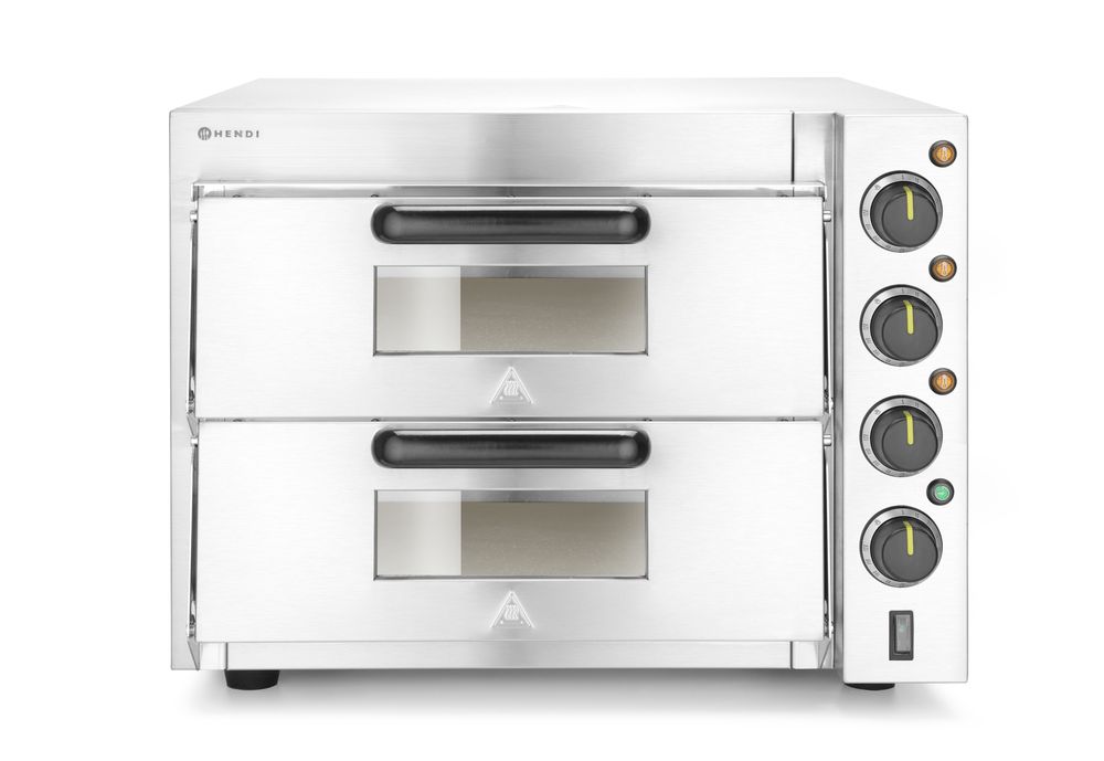 Rerna za picu, dve etaže 3000W, HENDI, Srebrna, 230V/3000W, 580x560x(H)435mm