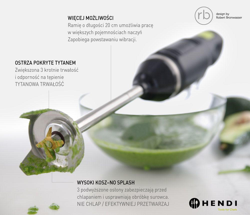 Štapni mikser HENDI BLEND, HENDI, designed by Robert Bronwasser, 220-240V/250W, ⌀71x(H)450mm