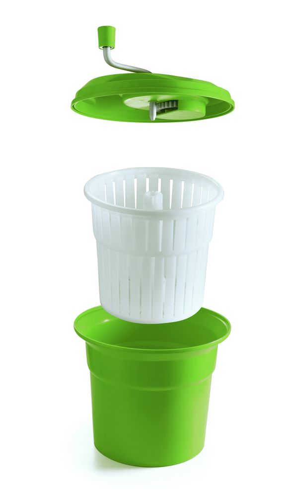 Cediljka za salatu, HENDI, 12L, Zelena, ⌀335x(H)430mm