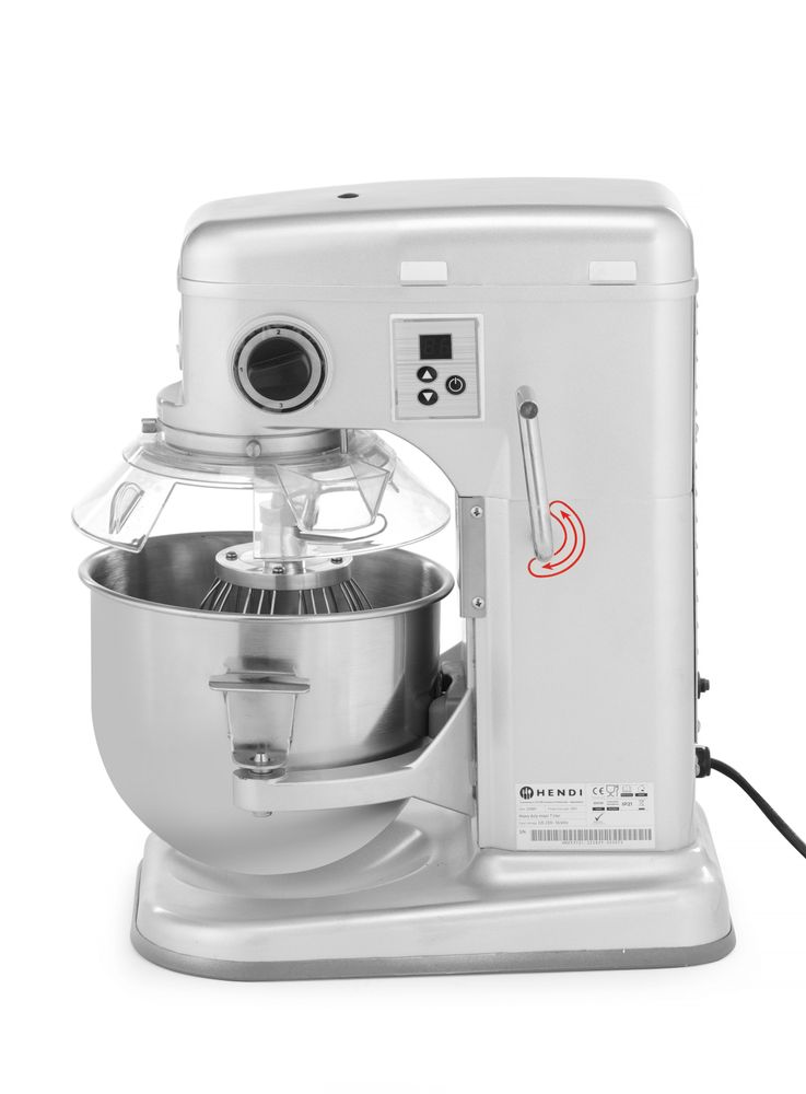 Mikser planetarnog tipa, HENDI, Kitchen Line, 7L, Srebrna, 220-240V/650W, 317x440x(H)490mm