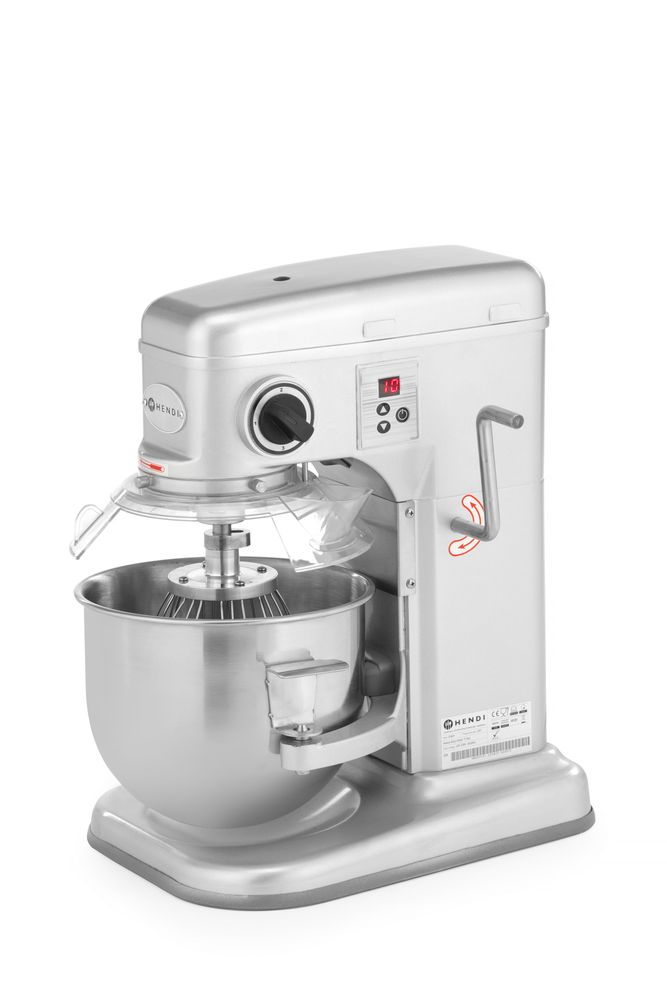 Mikser planetarnog tipa, HENDI, Kitchen Line, 7L, Srebrna, 220-240V/650W, 317x440x(H)490mm