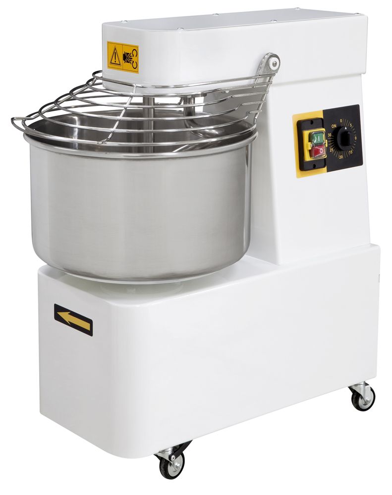 Spiralna mešalica sa fiksnom činijom i 2 brzine – 48 L, HENDI, 128 kg/h, 48L, 400V/2200W, 480x805x(H)850mm