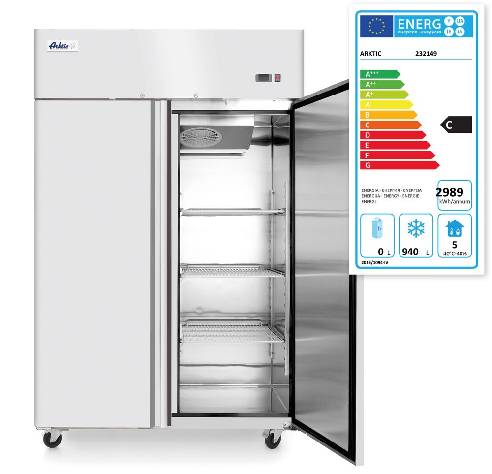 Zamrzivač sa dvoja vrata Profi Line 1240L, Arktic, Profi Line, GN 2/1, 230V/980W, 1314x800x(H)2082mm