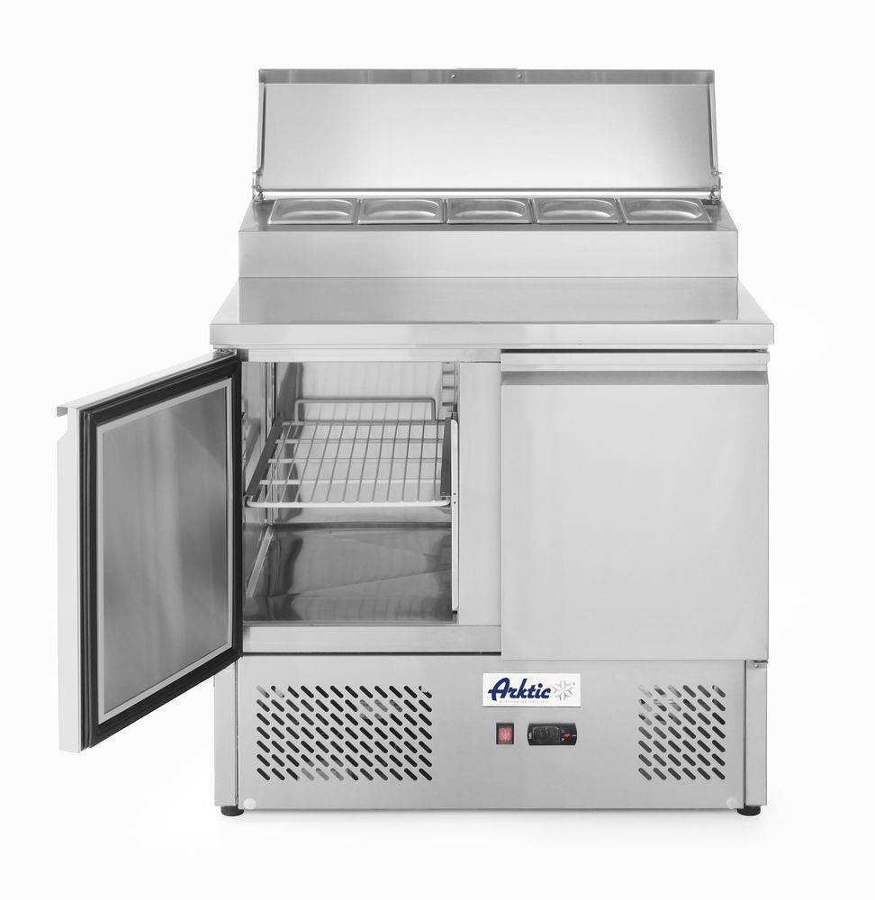 Pult za salatu sa dvoja vrata i uzdignutim GN ekranom 300L, Arktic, 230V/310W, 900x702x(H)1265mm