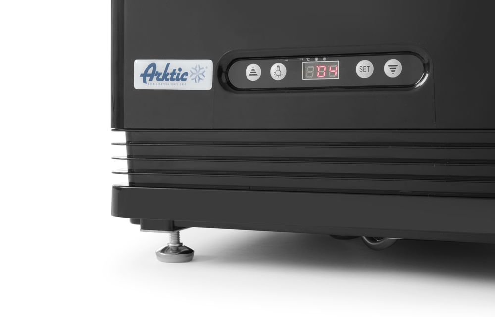 Hlađena vitrina za izlaganje, 68L, Arktic, Crna, 230V/170W, 444x397x(H)875mm