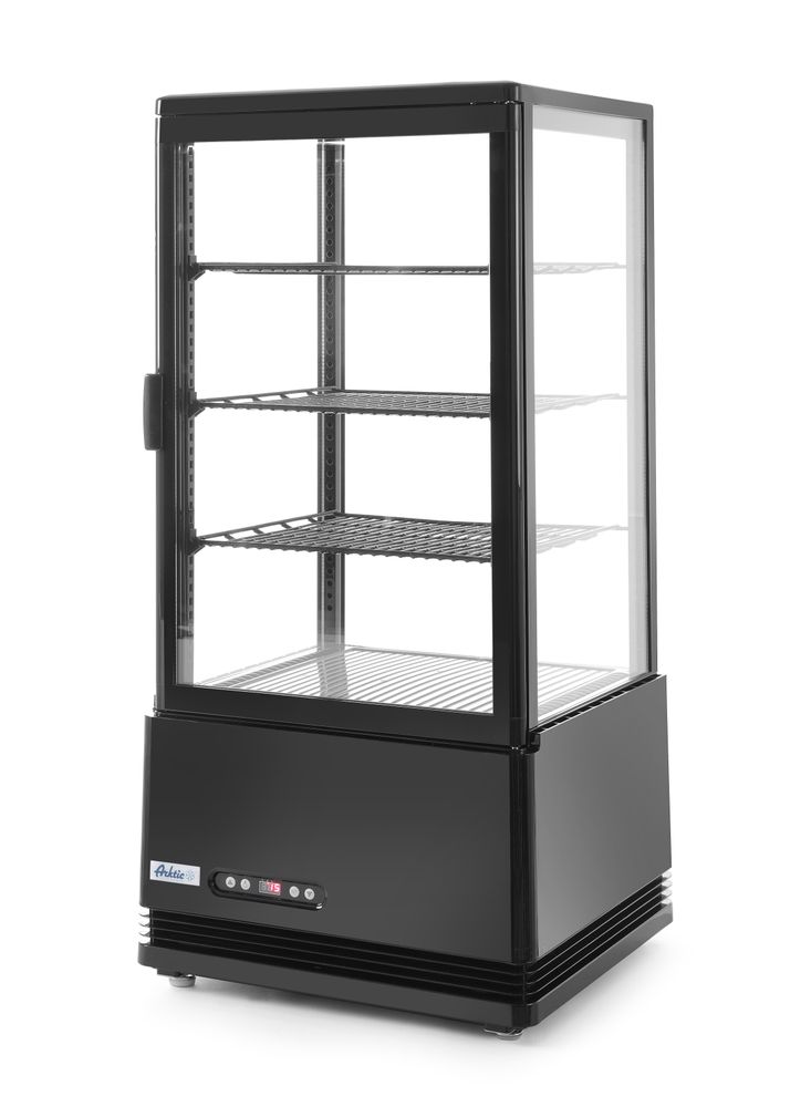 Hlađena vitrina za izlaganje, 78L, Arktic, Crna, 230V/170W, 444x397x(H)940mm