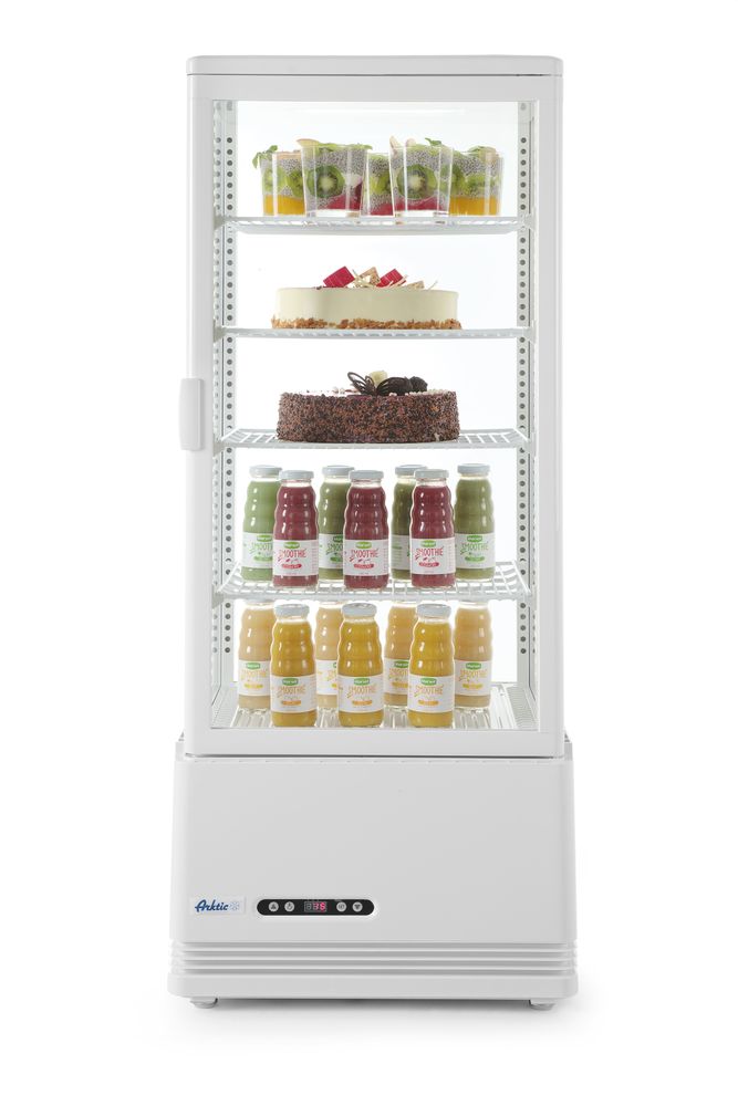 Hlađena vitrina za izlaganje, 98L, Arktic, Bela, 230V/210W, 444x397x(H)1100mm