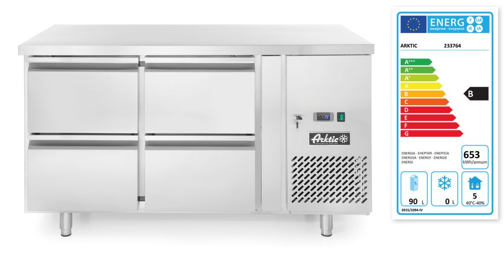 Rashladni ormar sa četiri pregrade Profi Line 280L, Arktic, Profi Line, 230V/250W, 1360x700x(H)858mm
