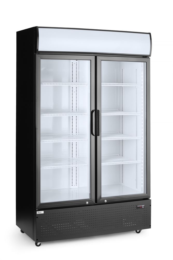 Pultni frižider sa pozadinskim osvetljenjem, sa dvostrukim vratima, Arktic, 512L, Crna, 220-240V/510W, 1120x585x(H)1900mm