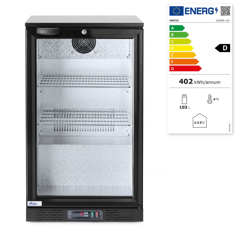 Pultni frižider sa jednim vratima, Arktic, 86L, Crna, 220-240V/120W, 500x530x(H)865mm
