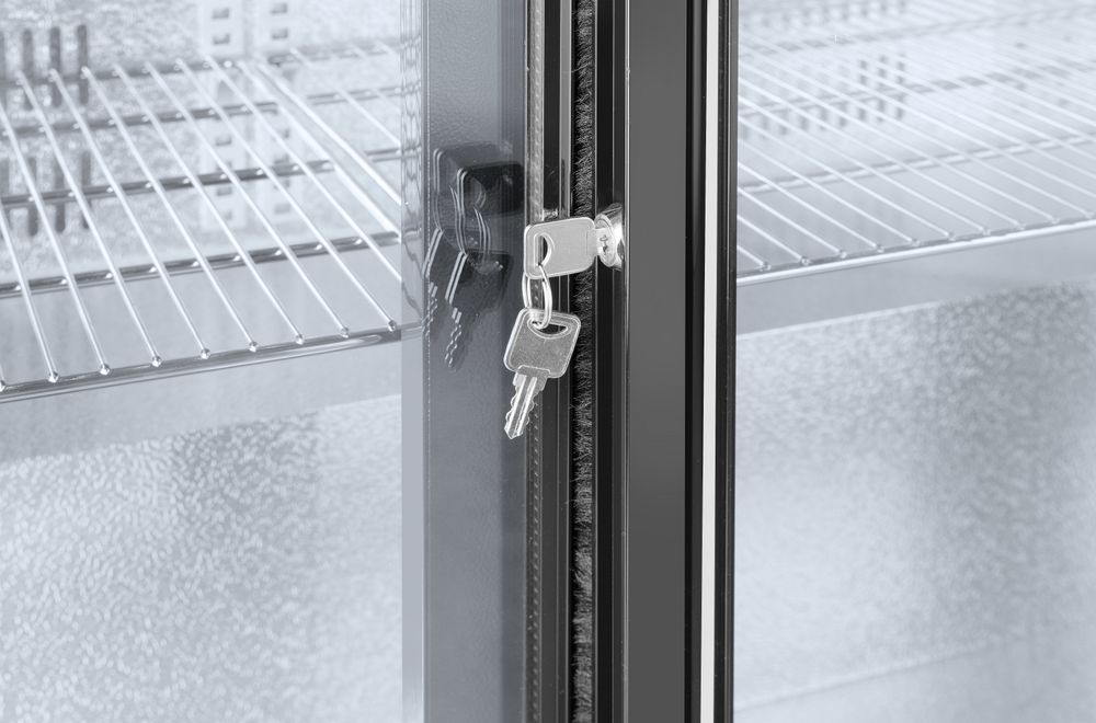 Pultni frižider sa dvostrukim kliznim vratima, Arktic, 158L, Crna, 220-240V/160W, 900x520x(H)865mm
